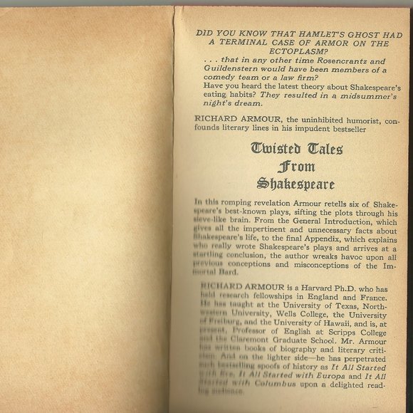 Twisted Tales from Shakespeare - Richard Armour - Picture 4 of 11